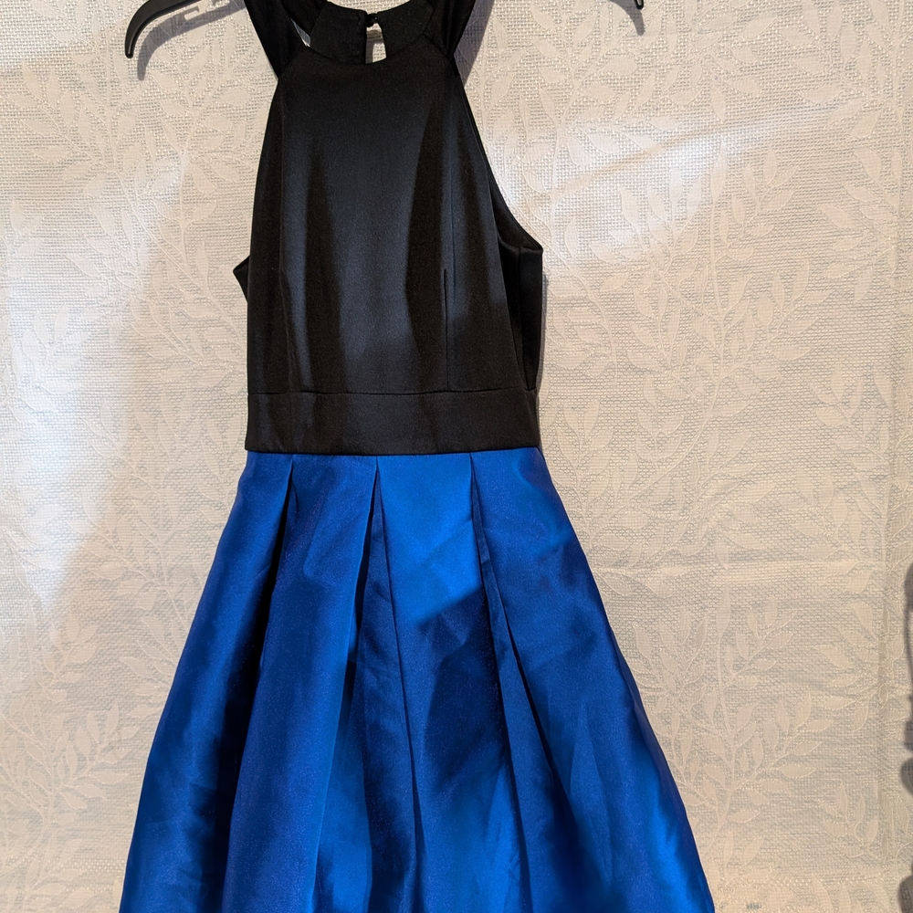 Teeze Me Black and Blue Formal Kids Dress